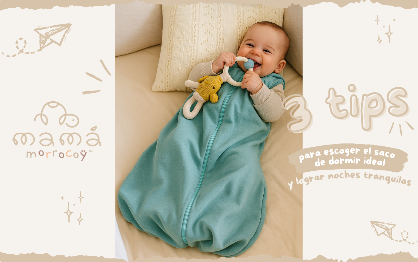 3 tips infalibles para elegir el saco de dormir perfecto para tu bebé 👶✨