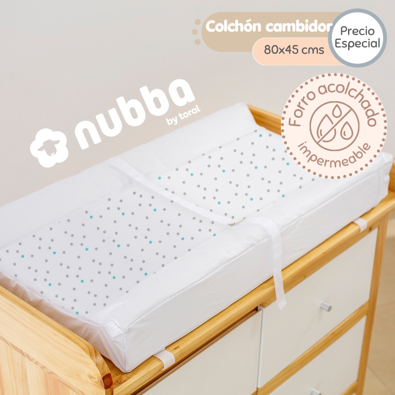 Colchón cambiador - Combo con fundas 80x45