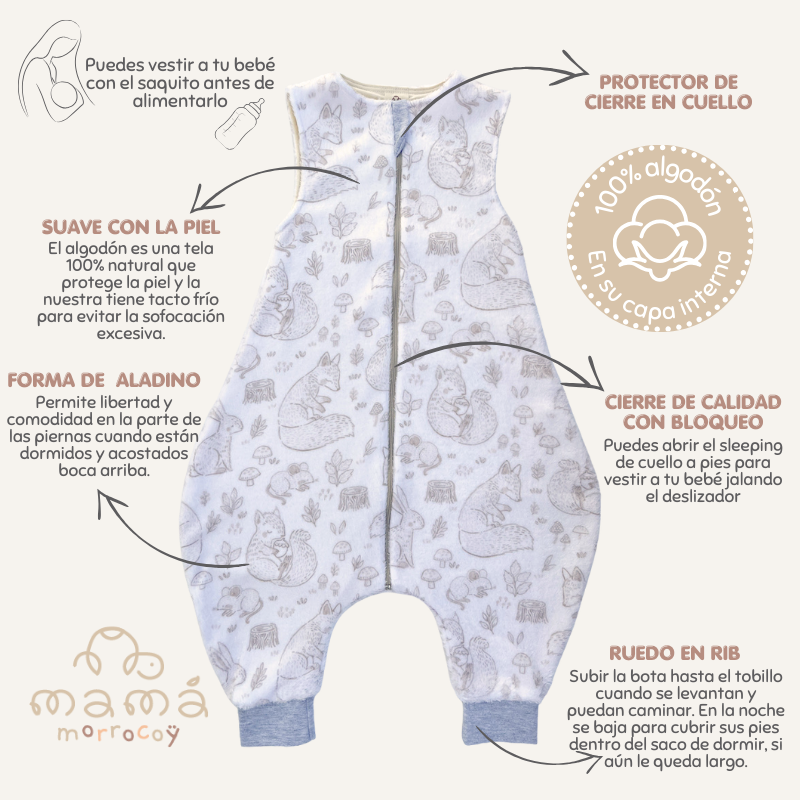 Sacos de dormir con piecitos