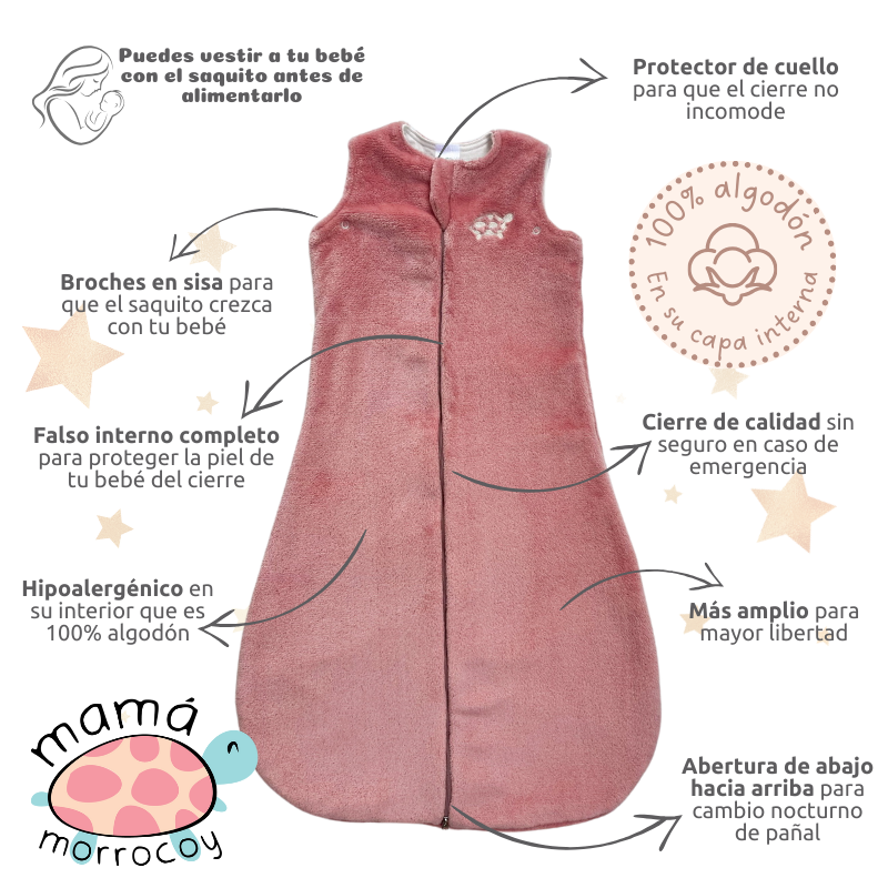 Saco bolsita - Rosa viejo 2.0