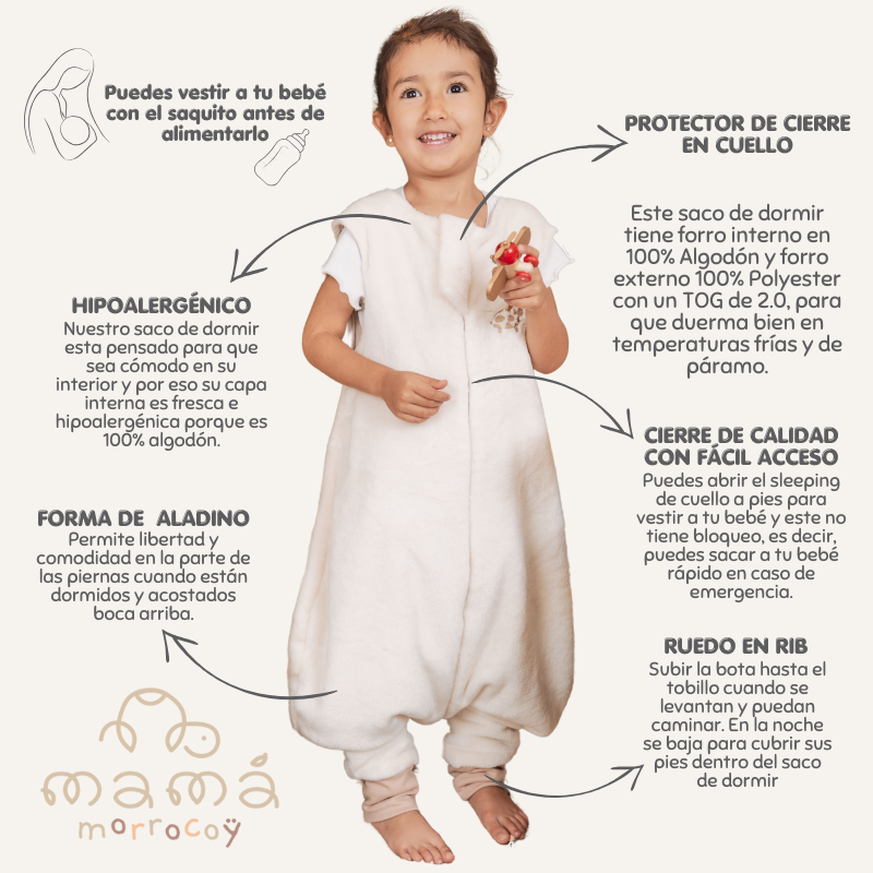 Saco piecitos - Blanco hueso 2.0